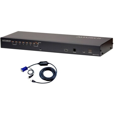 Aten 8-Port Kvm W/ 8 Usb Adapter Cables KH1508AUKIT